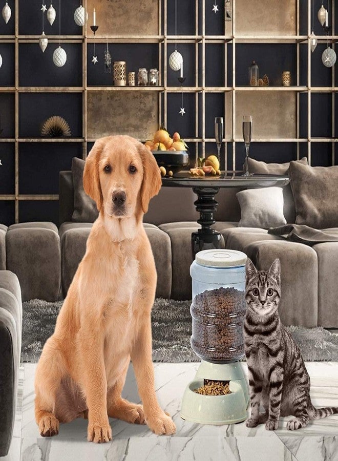 PURAM Pet Feeder Food Dispenser Station - Replenish Pet Food for Dog Cat Animal Automatic Gravity Dry Food Storage Bottle Bowl Dish Stand - Image 3